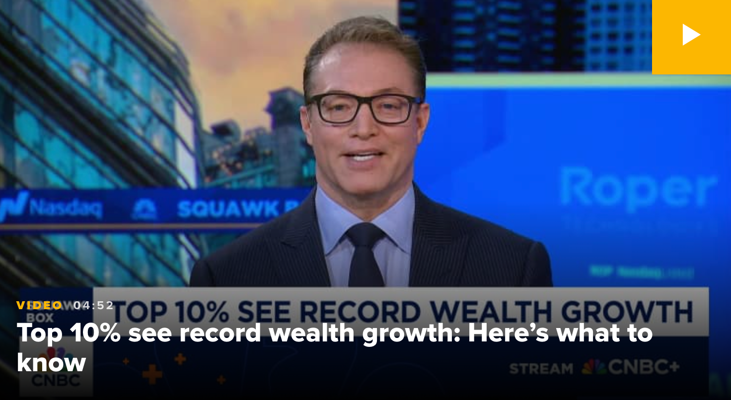Inside Wealth The wealth of the top 1% reaches a record $52 trillion