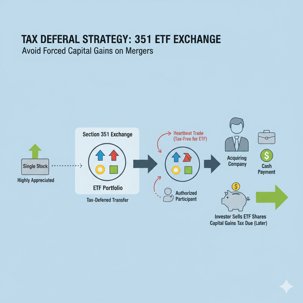 Using a Section 351 ETF Exchange Before a Take-Private Deal